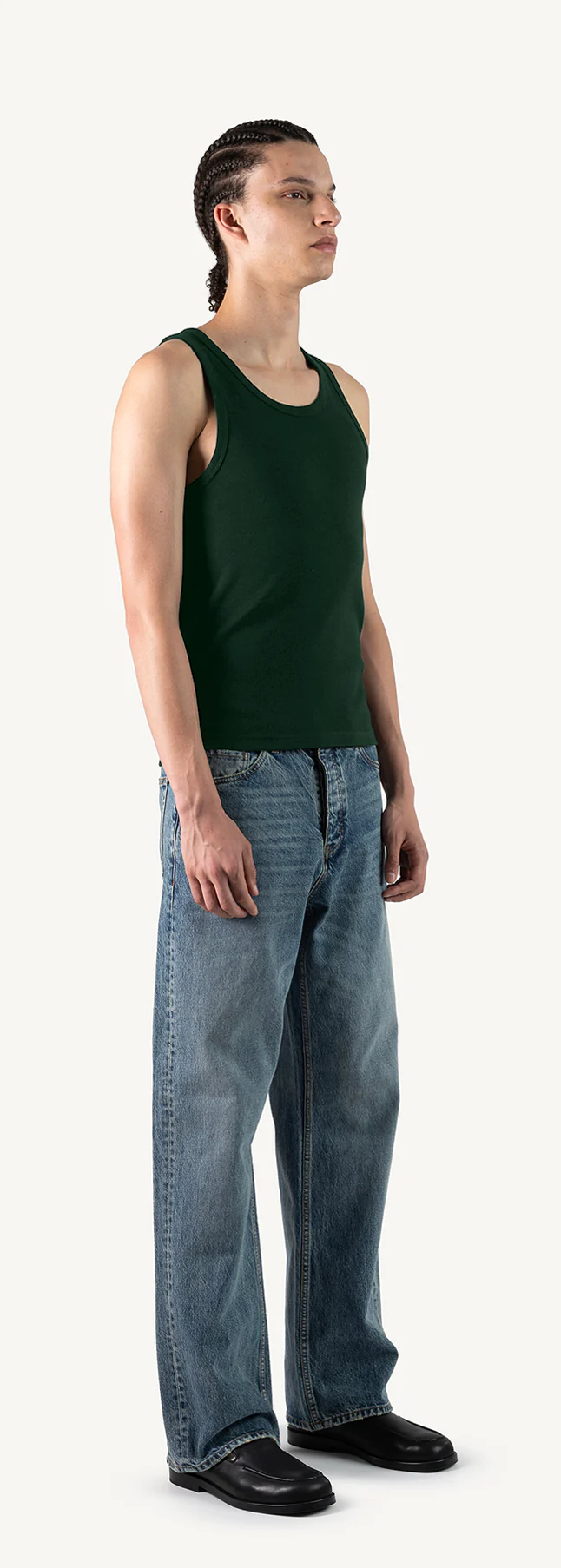 Wild Green Slim Ribbed Tank. - Image 3