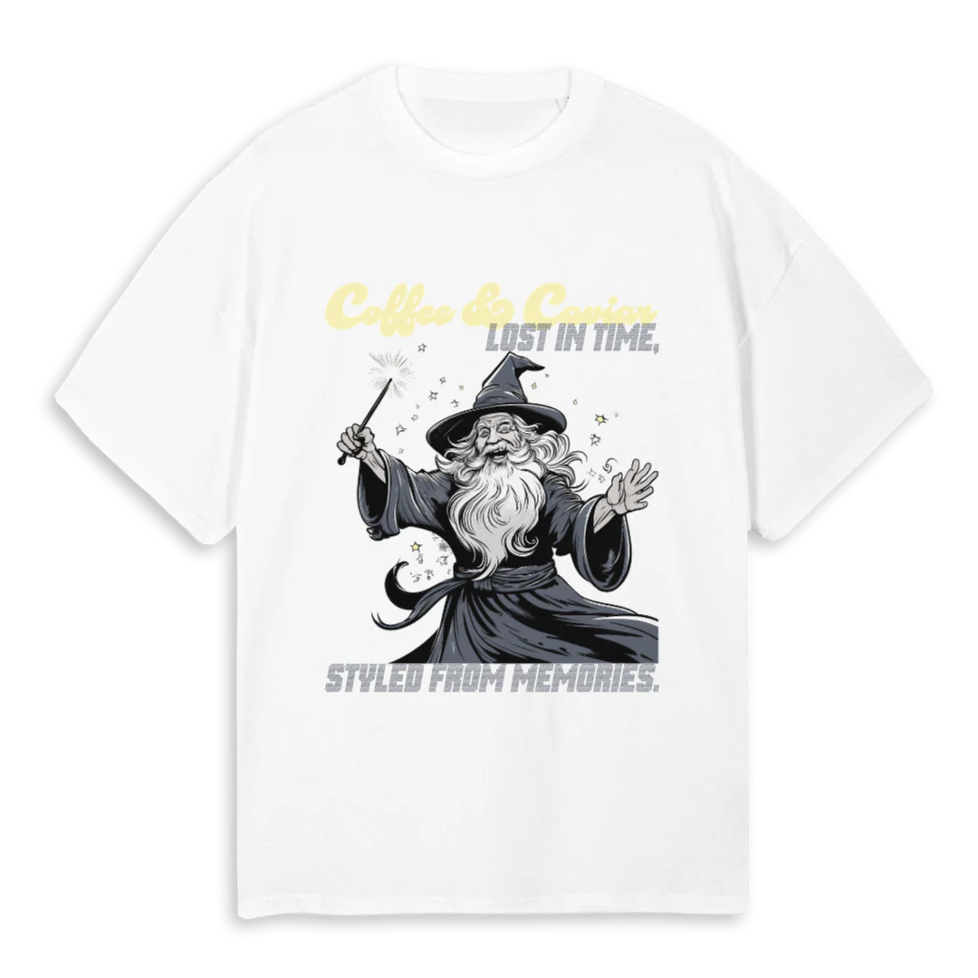 WIZARDONE White Oversized Tee.