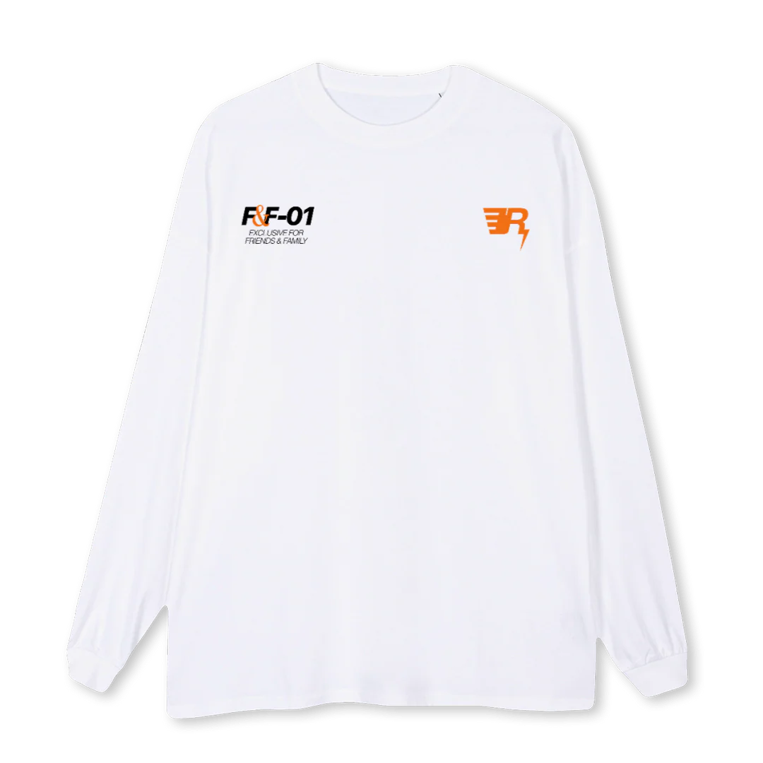 WLTEE White Oversized LS Tee.