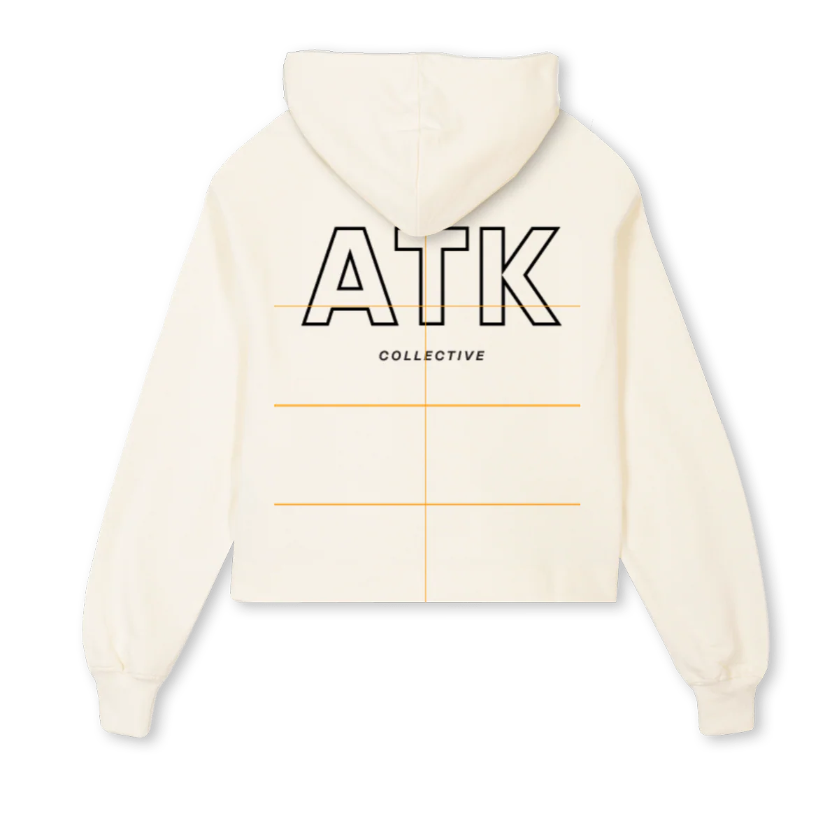 WMNHOODIECREAM Cream Cropped Hoodie. - Image 2