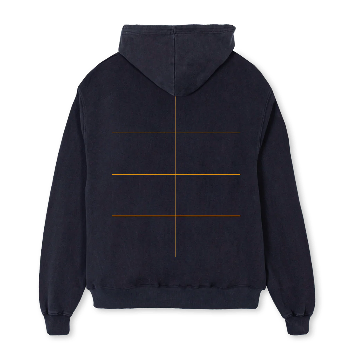 WOLF VINTAGE HOODIE Vintage Black Oversized Hoodie. - Image 2