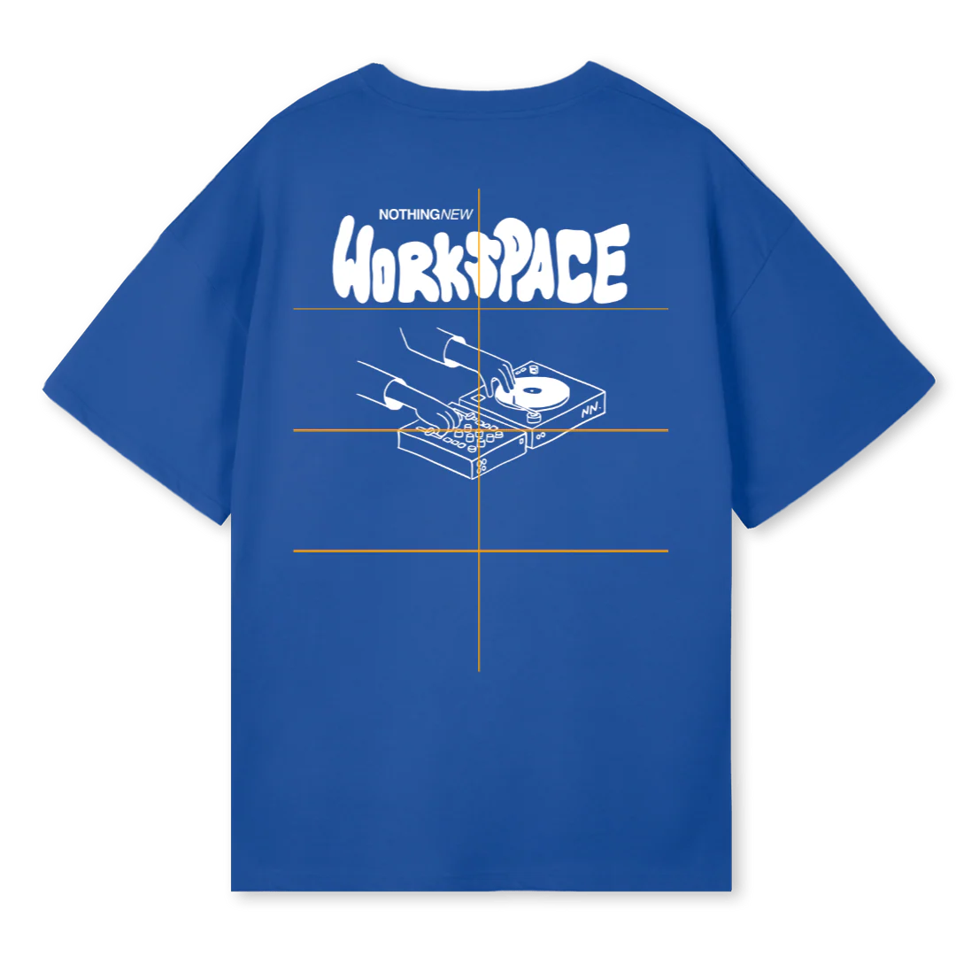 WORKSPACE Cobalt Blue Oversized Tee. - Image 2