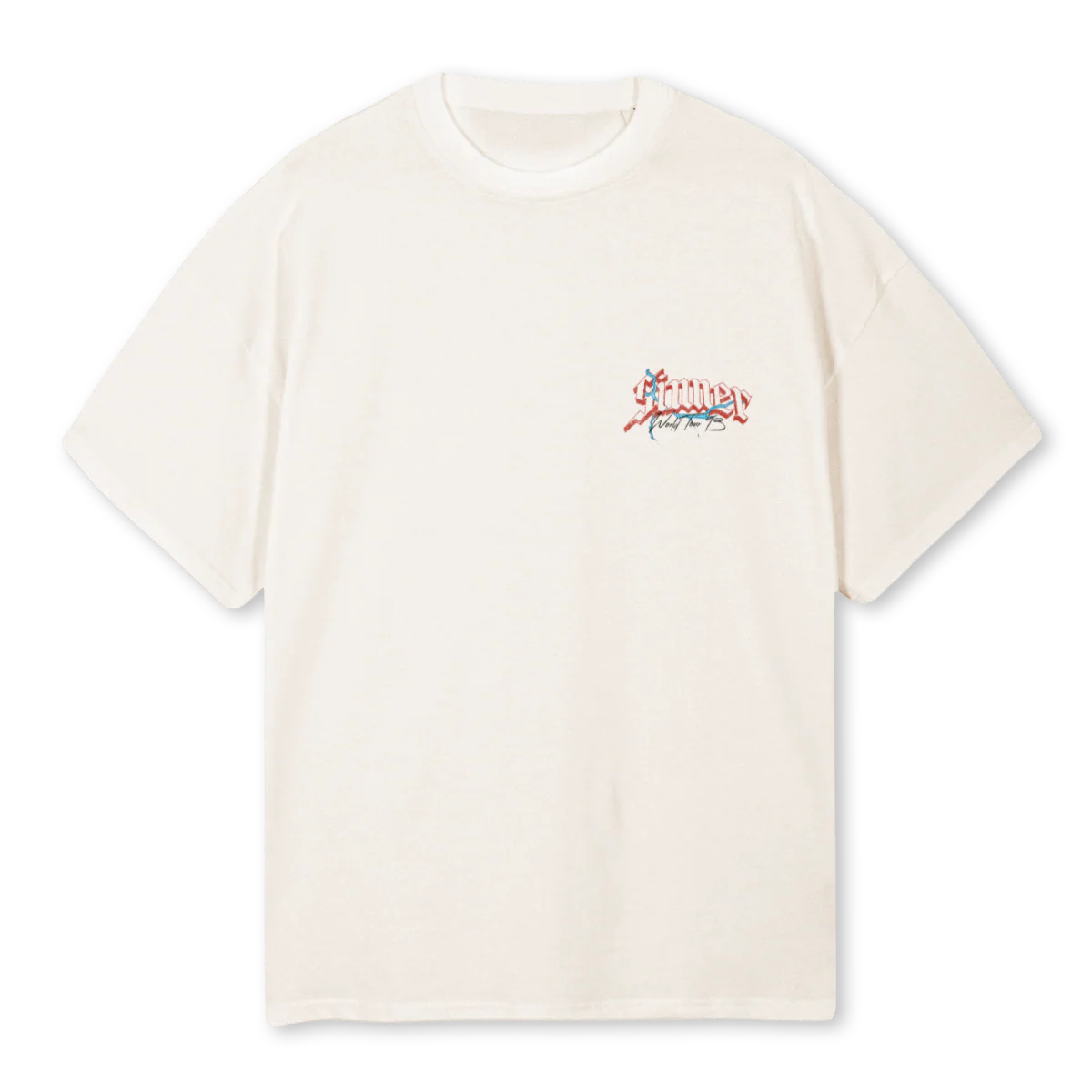 WTT  Vintage White Oversized Tee.