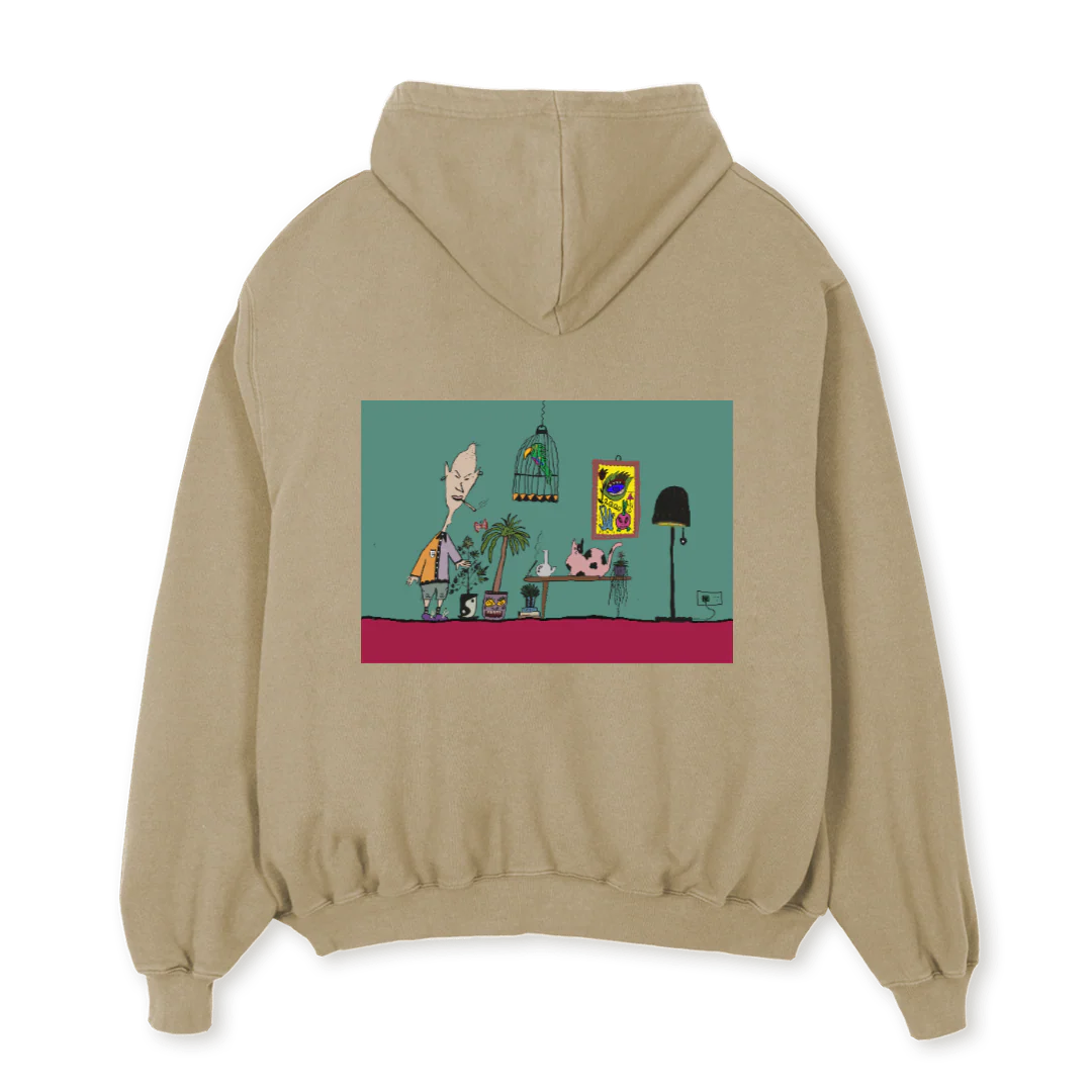 WZDMHOUSECAT Vintage Dune Oversized Hoodie. - Image 2