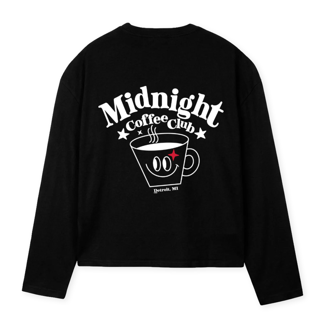XSMCCCUP Black Oversized Boxy LS Tee. - Image 2