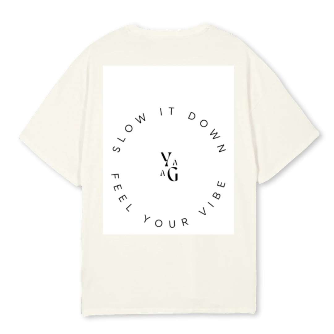 YAGA Cream Oversized Tee. - Image 2