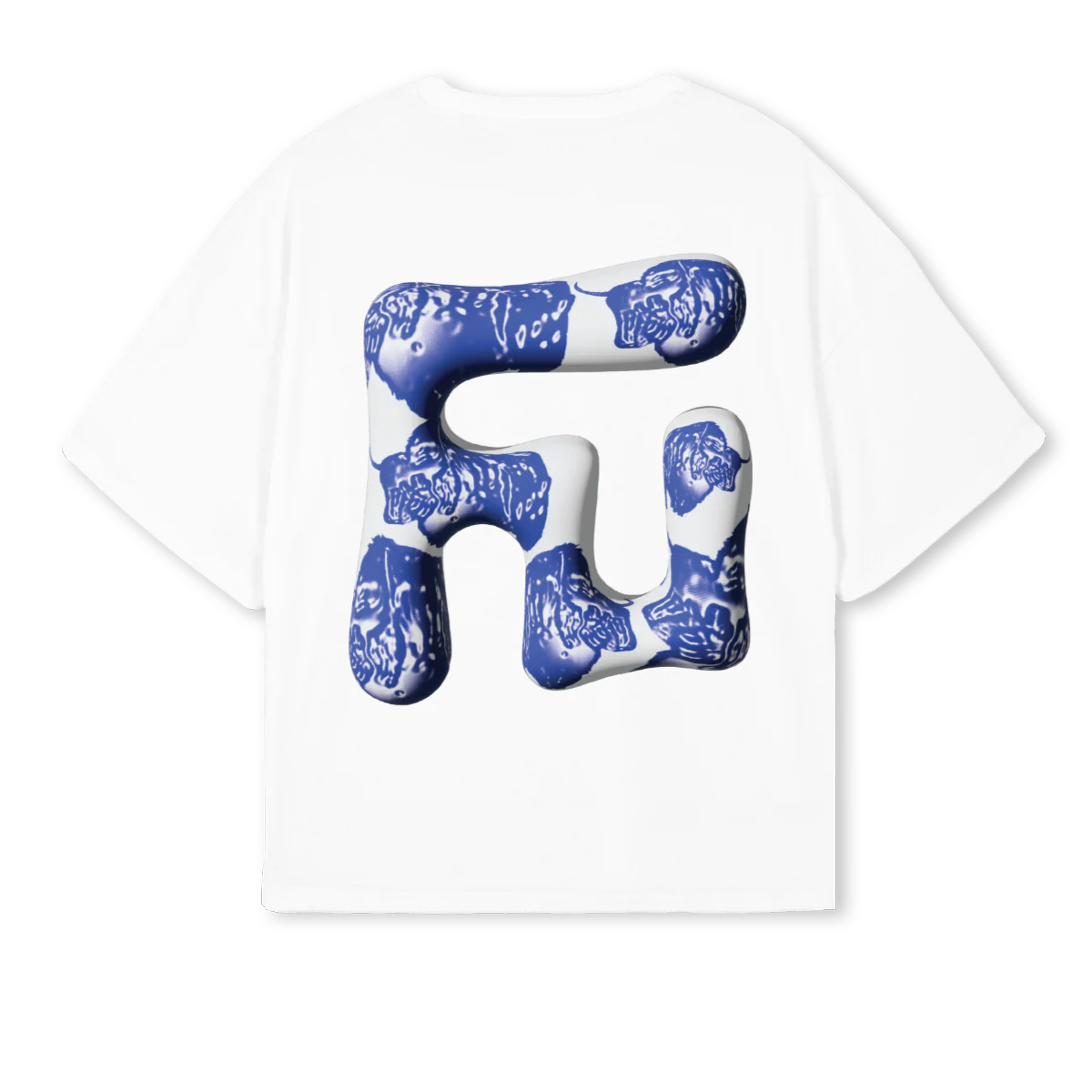 YAK White Oversized Boxy Tee. - Image 2