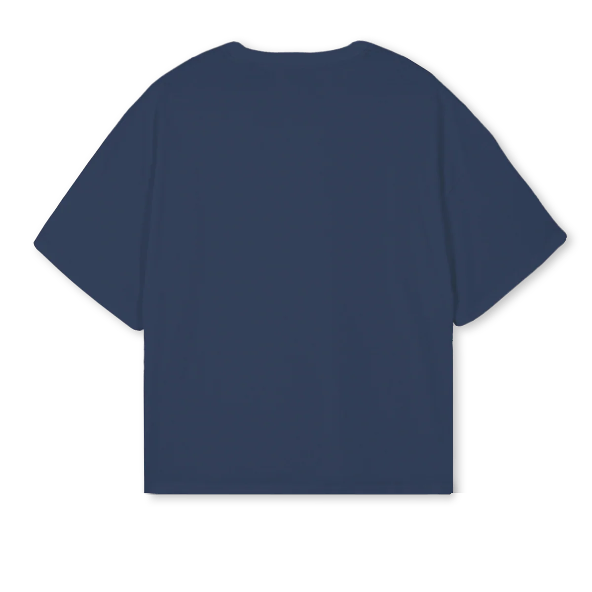 YELLOWCAMO Navy Blue Oversized Boxy Tee. - Image 2