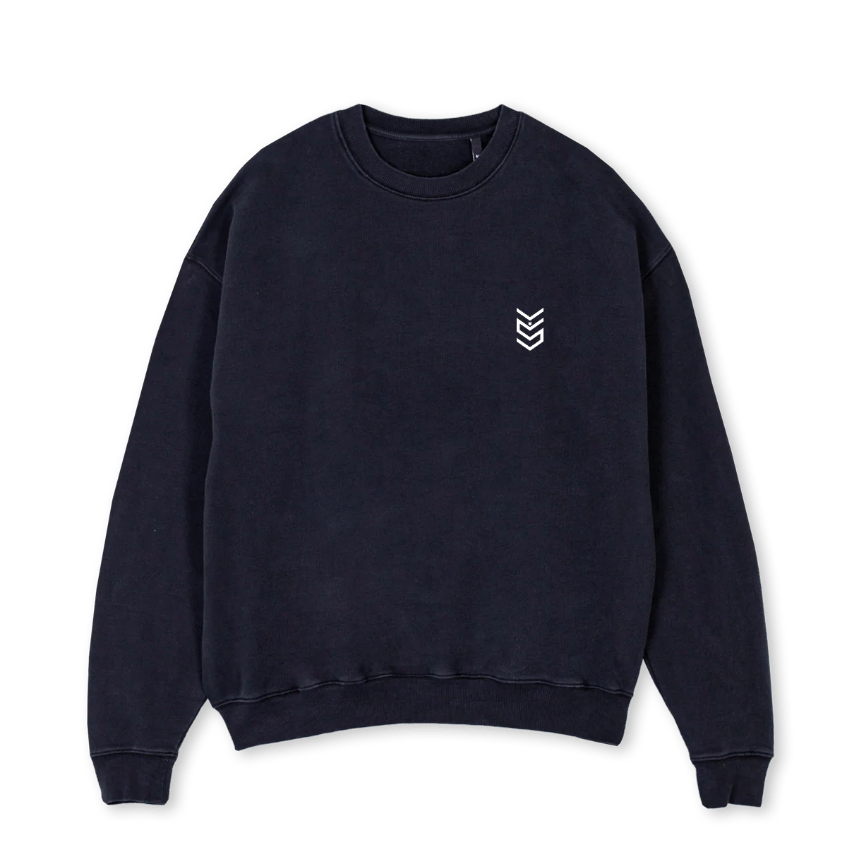 YSSSTYLESWBL Vintage Black Oversized Crewneck Sweater.
