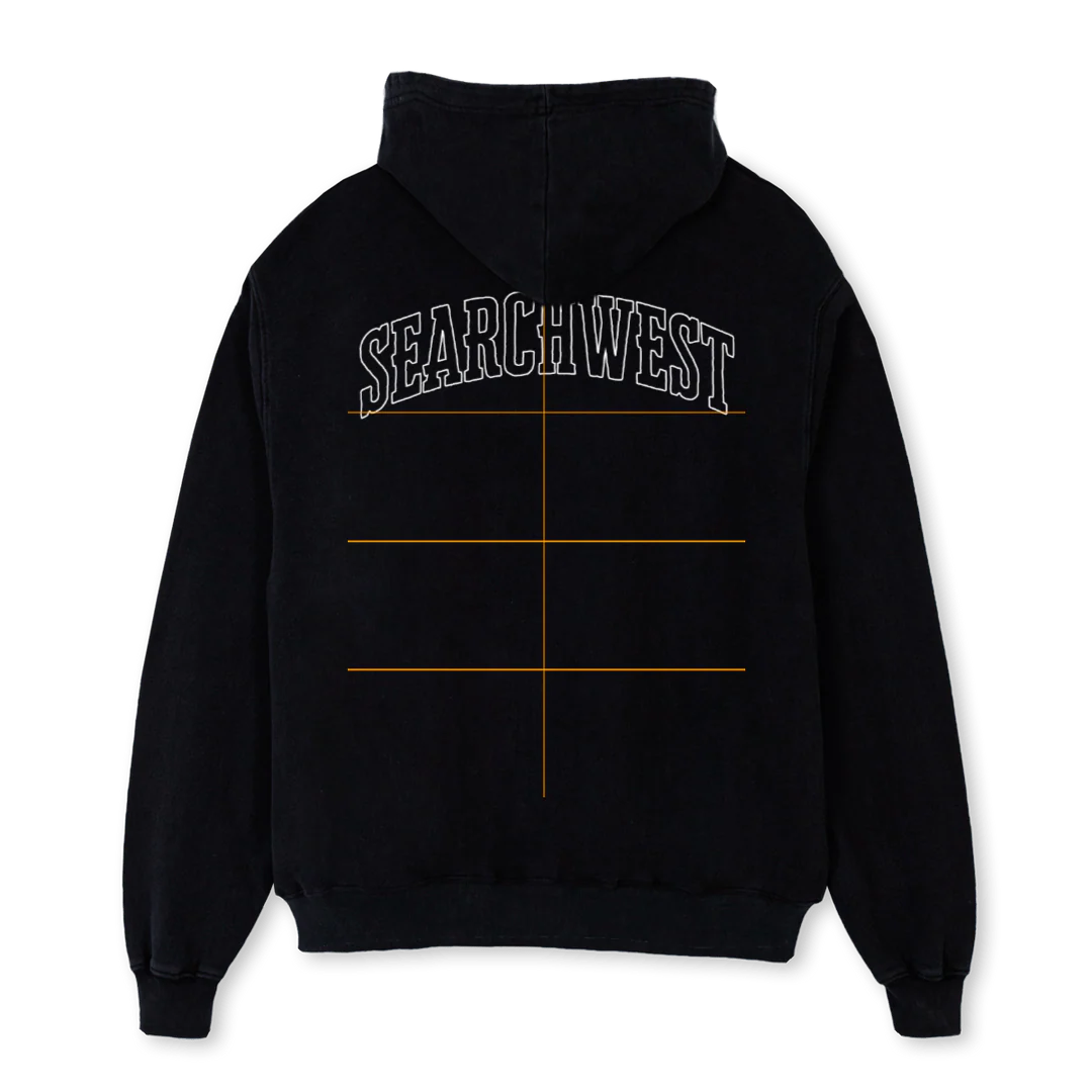 ZIPPEDHOODIEONE Black Oversized Zipped Hoodie. - Image 2